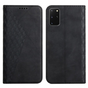 Cover Samsung Galaxy S20 Plus 4G / 5G Flip Cover Geo Lædereffekt