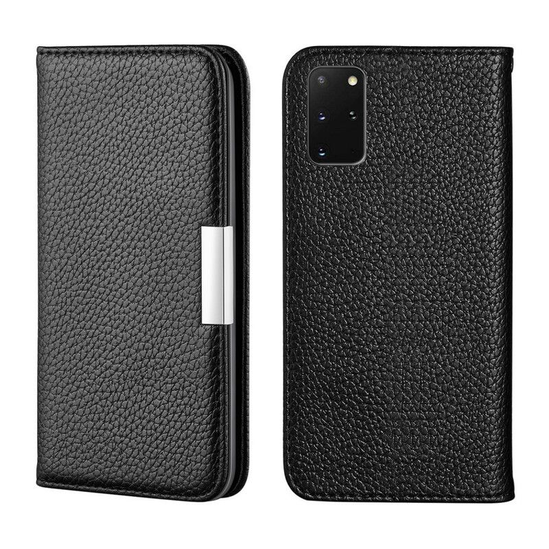 Cover Samsung Galaxy S20 Plus 4G / 5G Flip Cover Ultra Chic Litchi Imiteret Læder