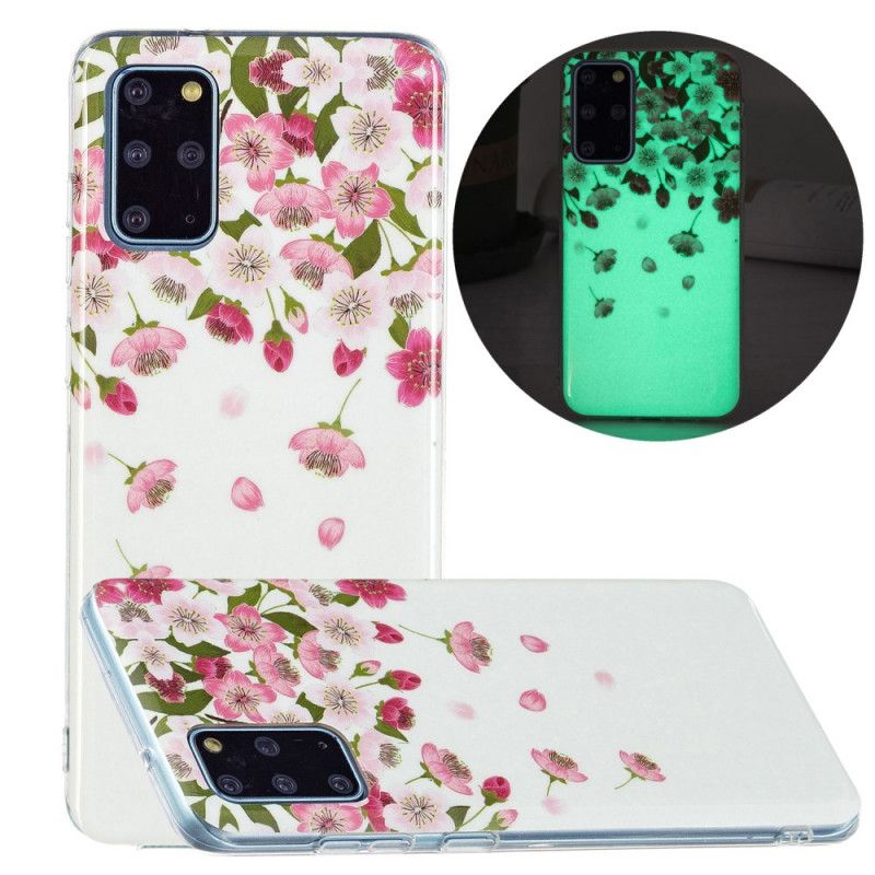 Cover Samsung Galaxy S20 Plus 4G / 5G Fluorescerende Blomster