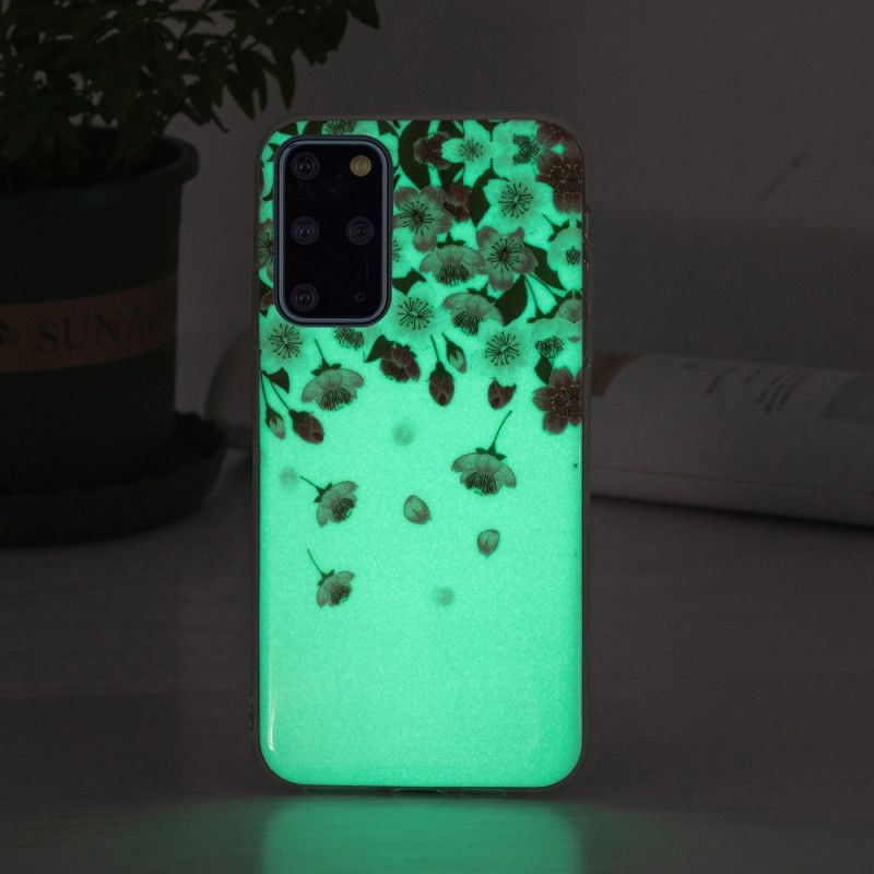 Cover Samsung Galaxy S20 Plus 4G / 5G Fluorescerende Blomster