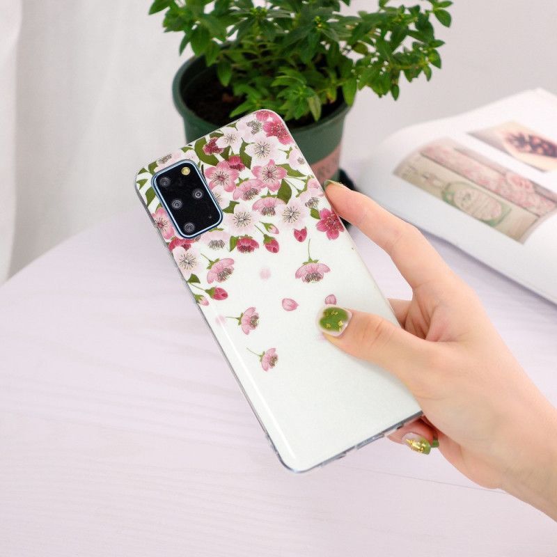 Cover Samsung Galaxy S20 Plus 4G / 5G Fluorescerende Blomster