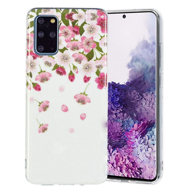 Cover Samsung Galaxy S20 Plus 4G / 5G Fluorescerende Blomster