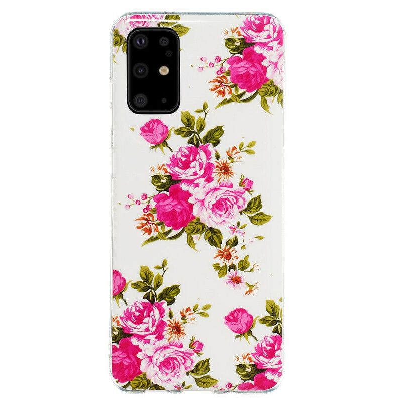 Cover Samsung Galaxy S20 Plus 4G / 5G Fluorescerende Blomster