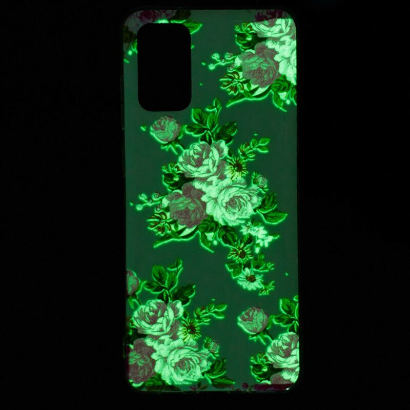 Cover Samsung Galaxy S20 Plus 4G / 5G Fluorescerende Blomster