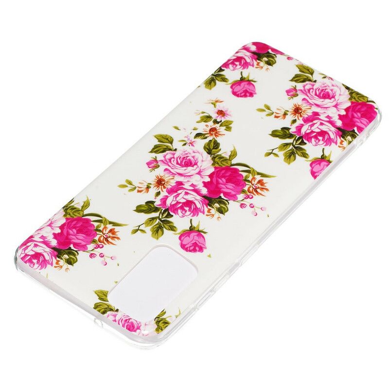 Cover Samsung Galaxy S20 Plus 4G / 5G Fluorescerende Blomster