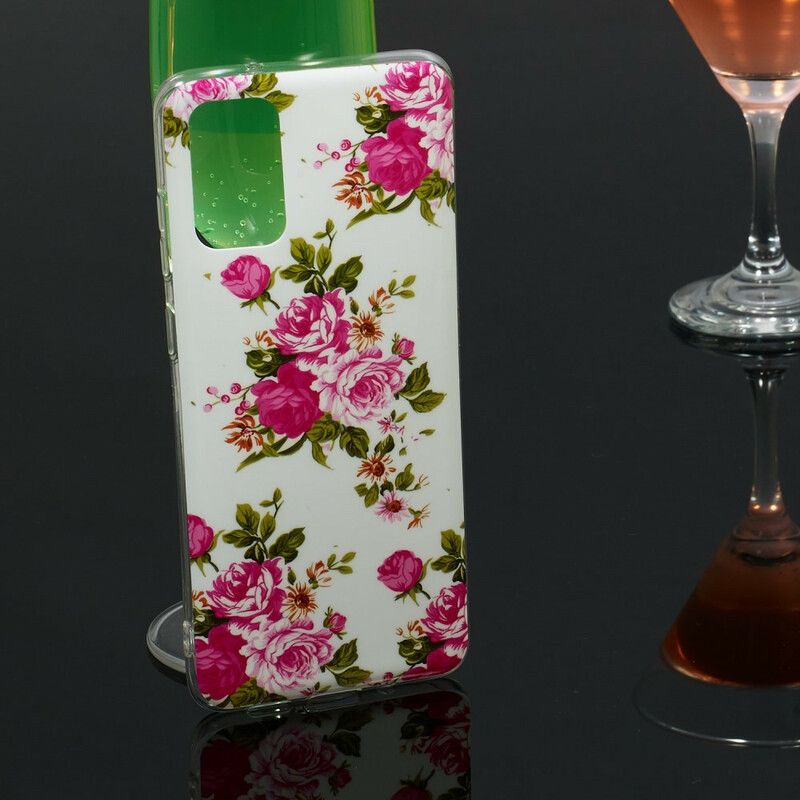 Cover Samsung Galaxy S20 Plus 4G / 5G Fluorescerende Blomster