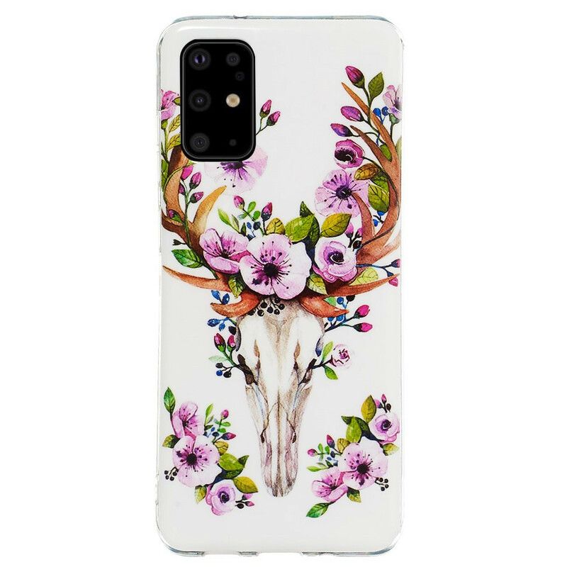 Cover Samsung Galaxy S20 Plus 4G / 5G Fluorescerende Blomsterelg