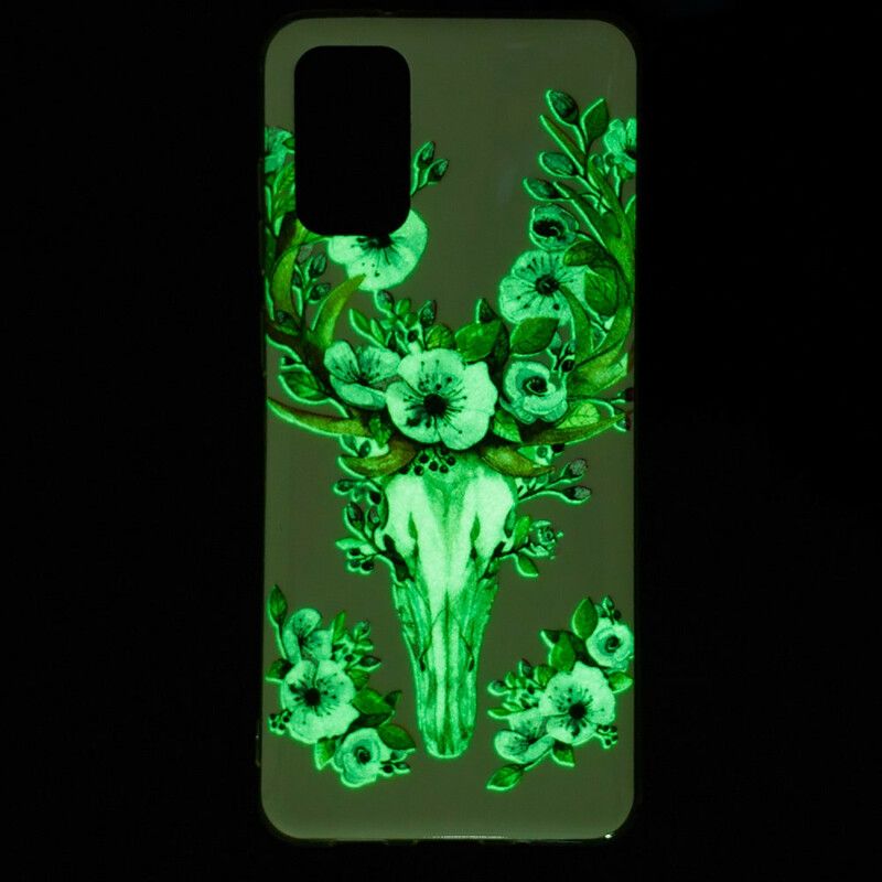 Cover Samsung Galaxy S20 Plus 4G / 5G Fluorescerende Blomsterelg