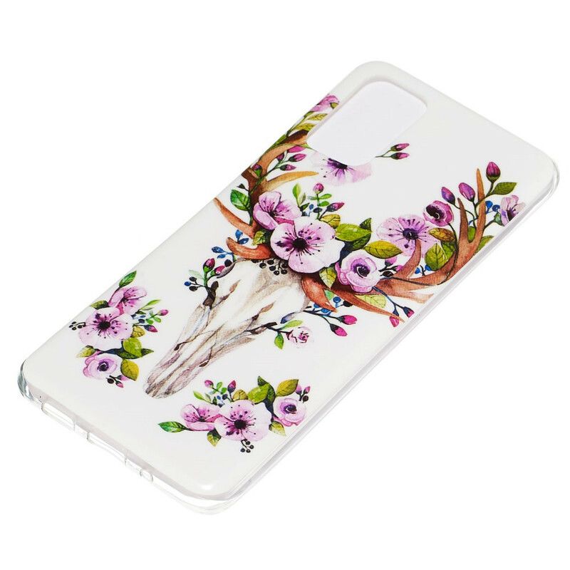 Cover Samsung Galaxy S20 Plus 4G / 5G Fluorescerende Blomsterelg