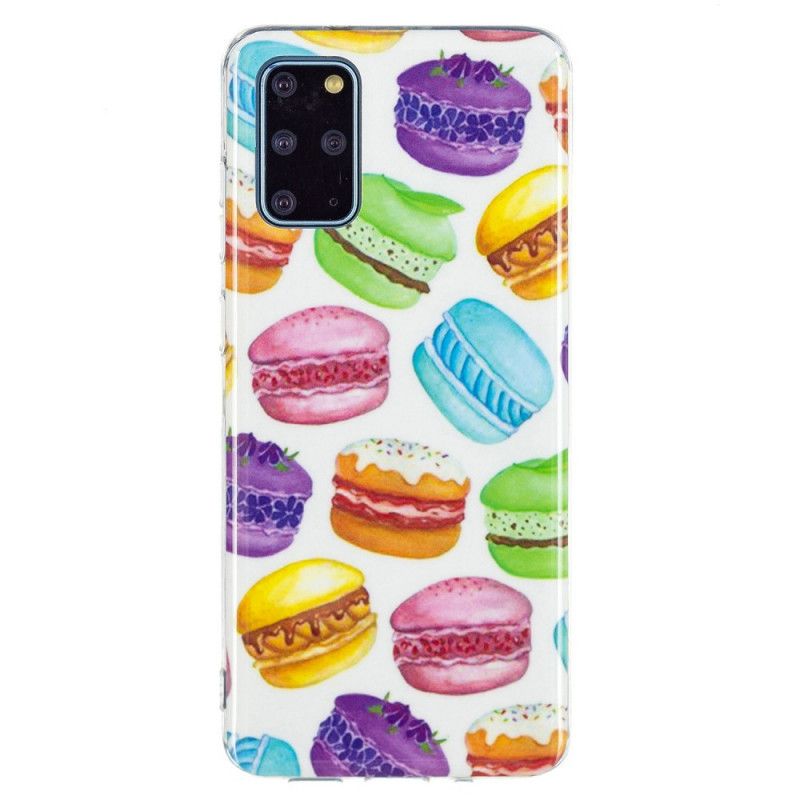 Cover Samsung Galaxy S20 Plus 4G / 5G Fluorescerende Makroner