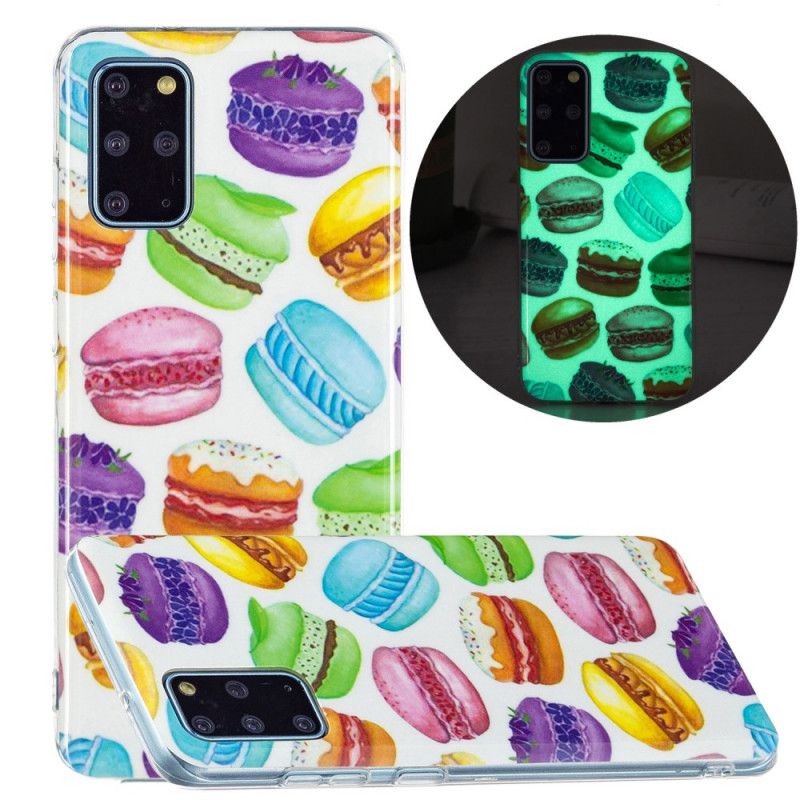 Cover Samsung Galaxy S20 Plus 4G / 5G Fluorescerende Makroner