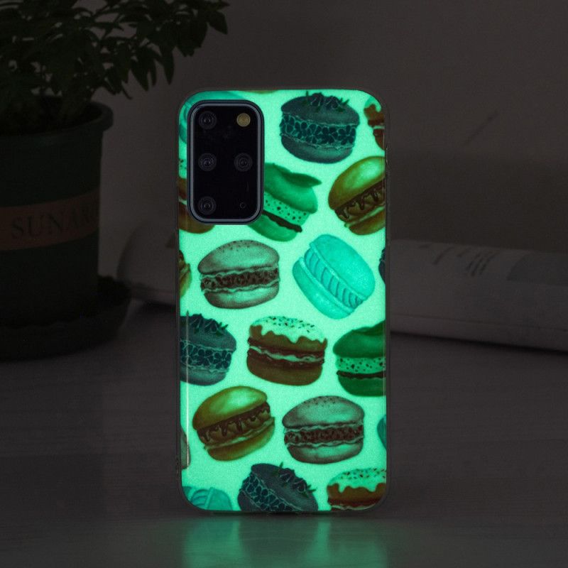 Cover Samsung Galaxy S20 Plus 4G / 5G Fluorescerende Makroner