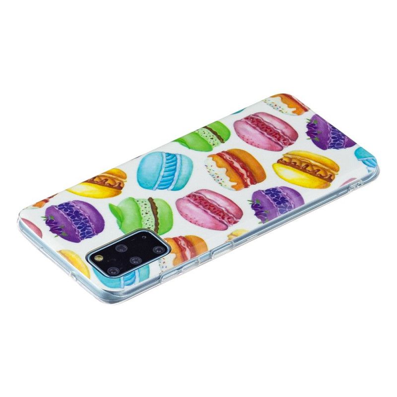 Cover Samsung Galaxy S20 Plus 4G / 5G Fluorescerende Makroner