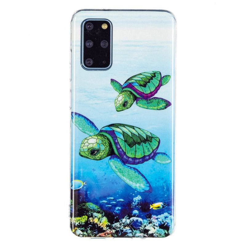 Cover Samsung Galaxy S20 Plus 4G / 5G Fluorescerende Skildpadder