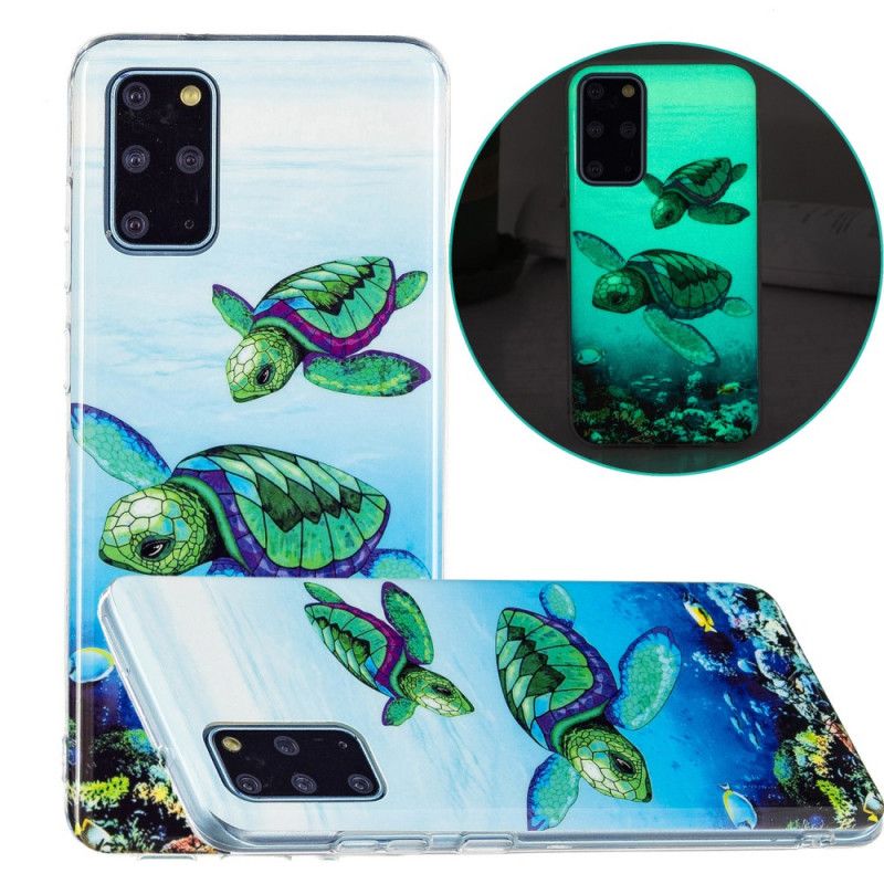 Cover Samsung Galaxy S20 Plus 4G / 5G Fluorescerende Skildpadder