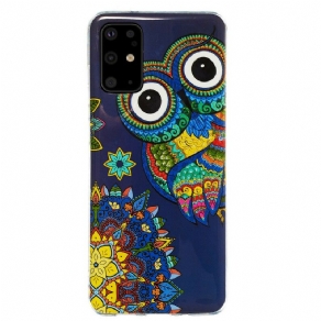 Cover Samsung Galaxy S20 Plus 4G / 5G Fluorescerende Ugle Mandala