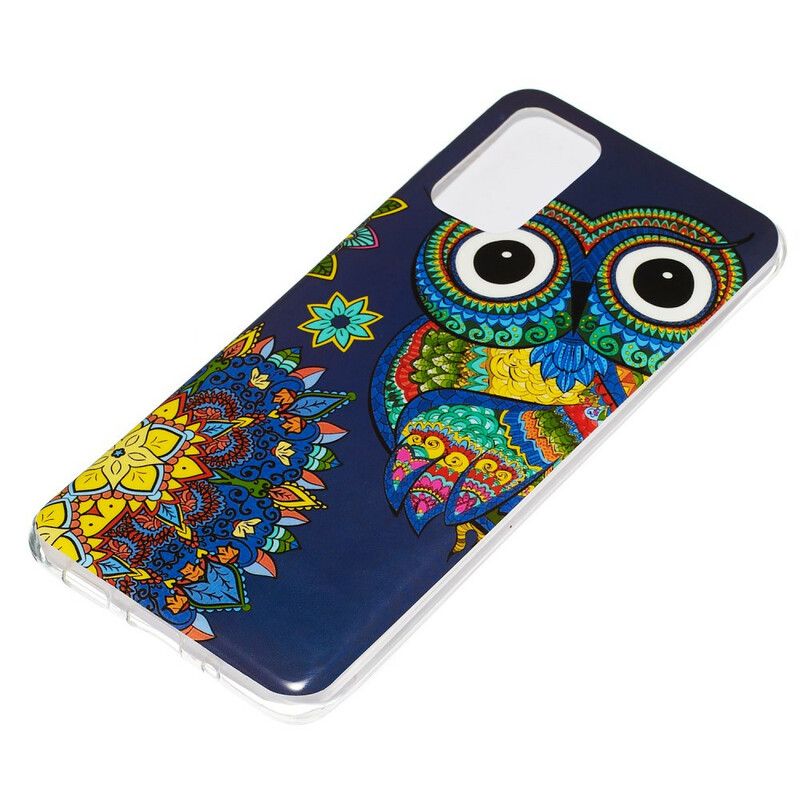 Cover Samsung Galaxy S20 Plus 4G / 5G Fluorescerende Ugle Mandala