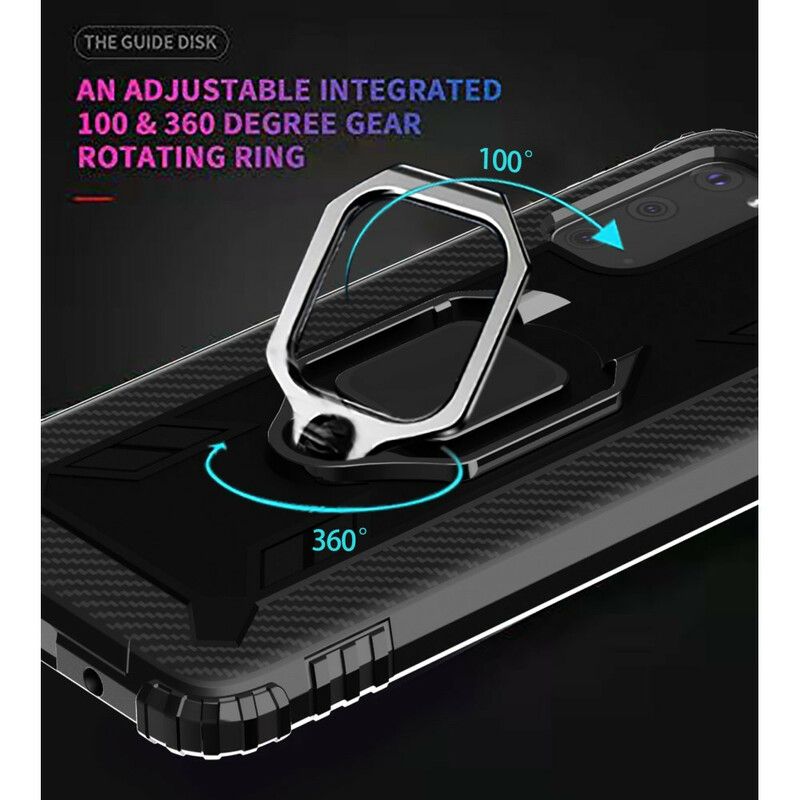 Cover Samsung Galaxy S20 Plus 4G / 5G Ring Og Kulfiber