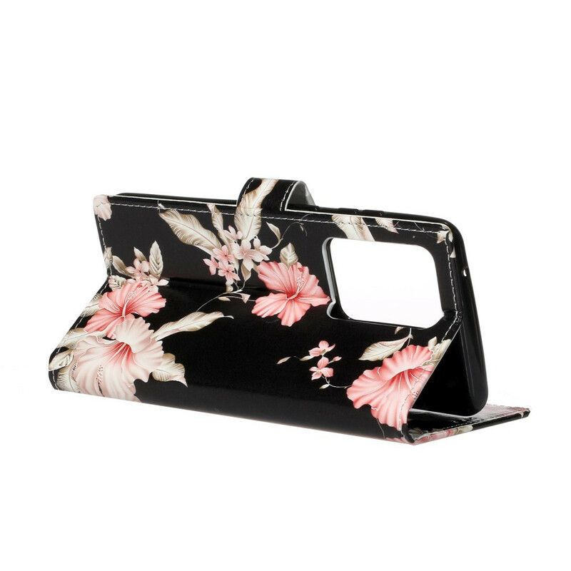 Flip Cover Samsung Galaxy S20 Plus 4G / 5G Blomsterdesign