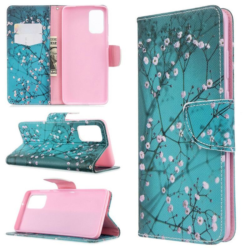 Flip Cover Samsung Galaxy S20 Plus 4G / 5G Blomstrende Træ