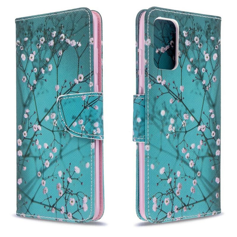 Flip Cover Samsung Galaxy S20 Plus 4G / 5G Blomstrende Træ