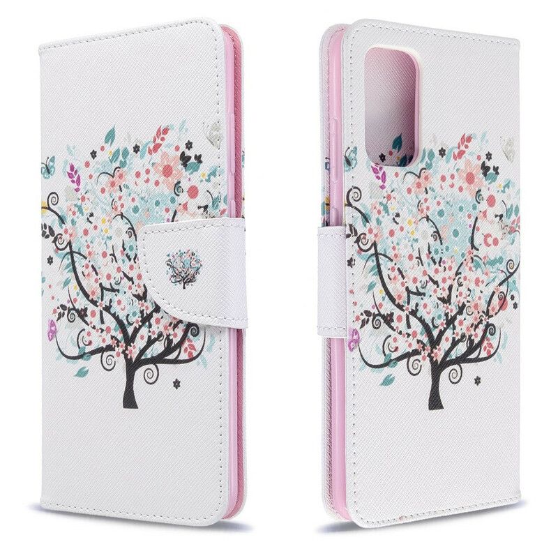 Flip Cover Samsung Galaxy S20 Plus 4G / 5G Blomstret Træ