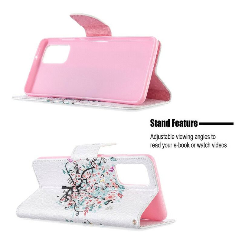 Flip Cover Samsung Galaxy S20 Plus 4G / 5G Blomstret Træ