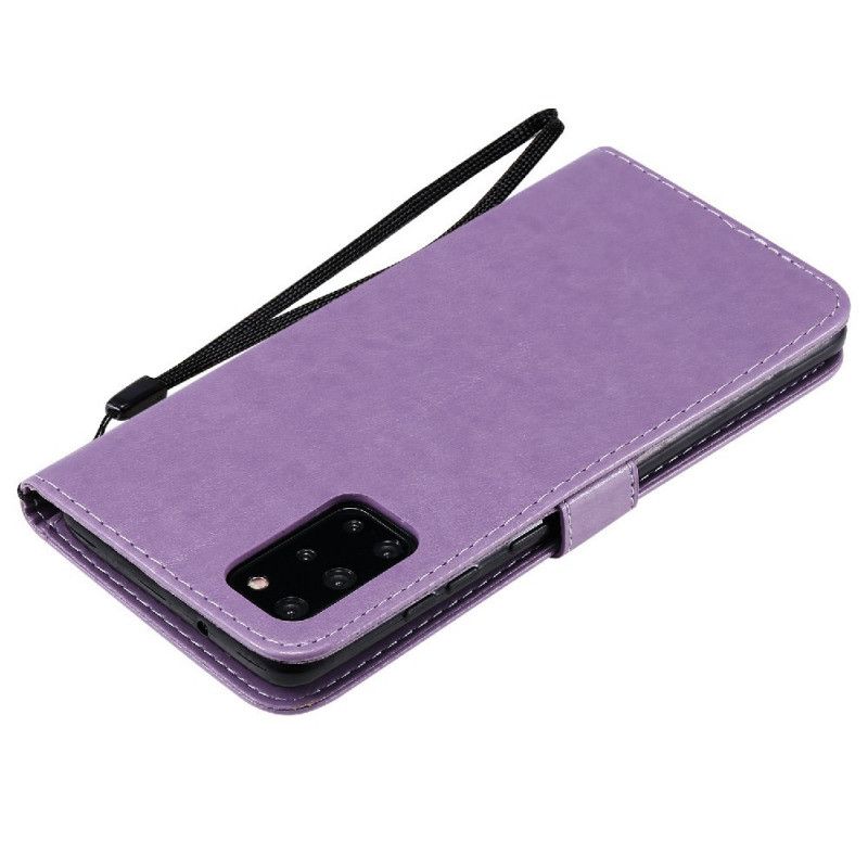 Flip Cover Samsung Galaxy S20 Plus 4G / 5G Med Snor Kat Og Bi Med Rem