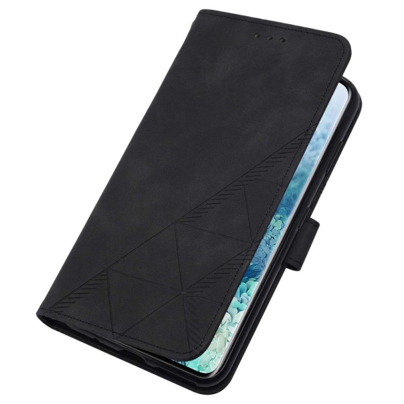 Flip Cover Samsung Galaxy S20 Plus 4G / 5G Pyramide Lædereffekt