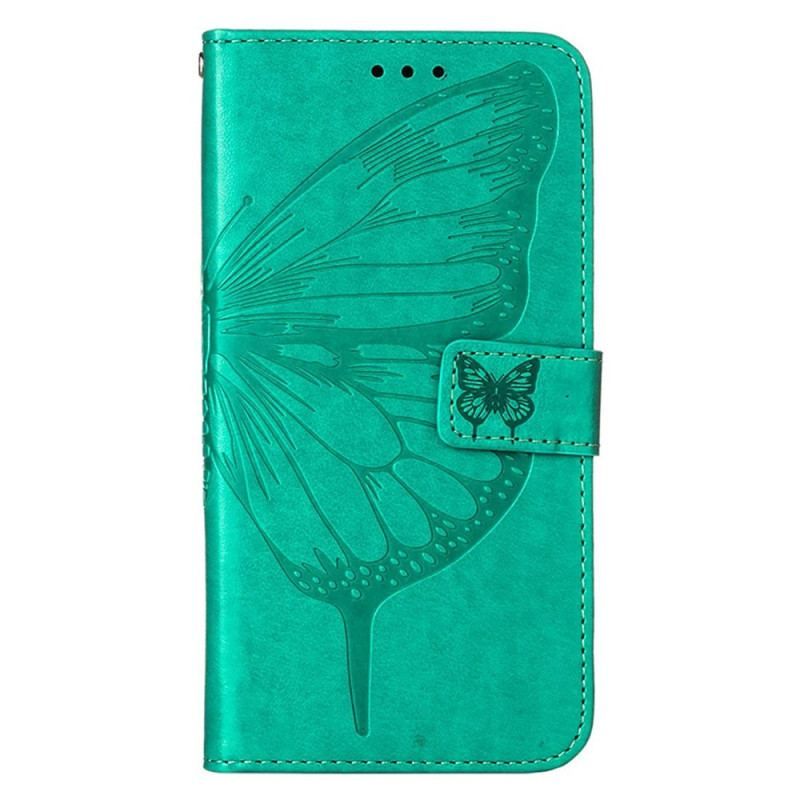 Flip Cover Xiaomi 12 Lite Sommerfugledesign Med Snor