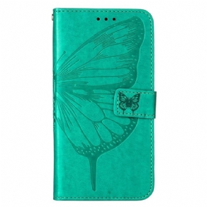 Flip Cover Xiaomi 12 Lite Sommerfugledesign Med Snor