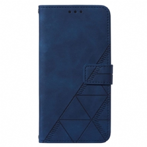 Flip Cover Xiaomi 12 Lite Trekanter Med Snor