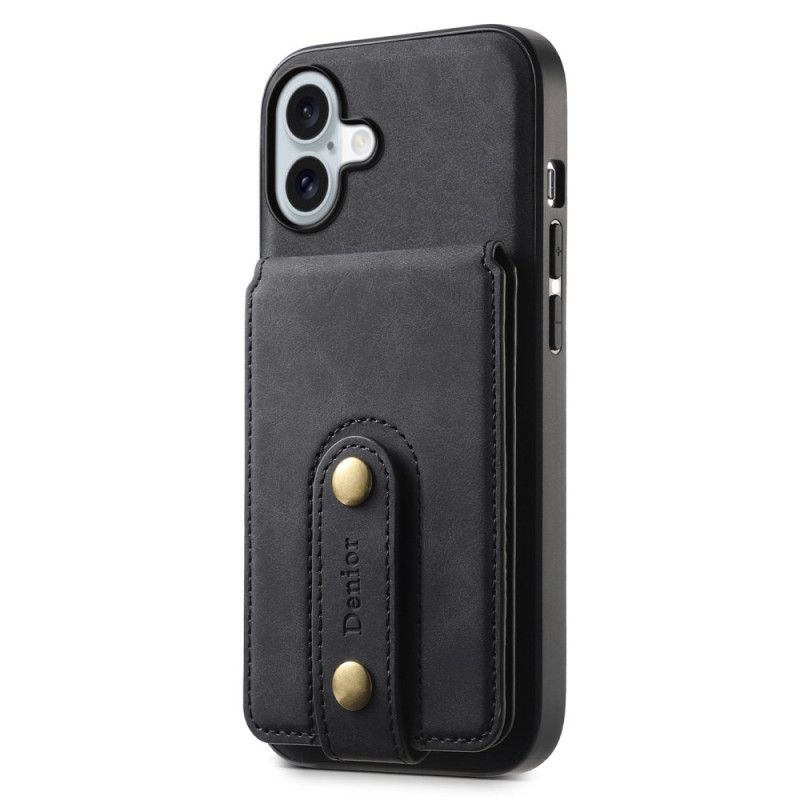 Cover iPhone 16 Denior Aftagelig Kortholder Og Støtte