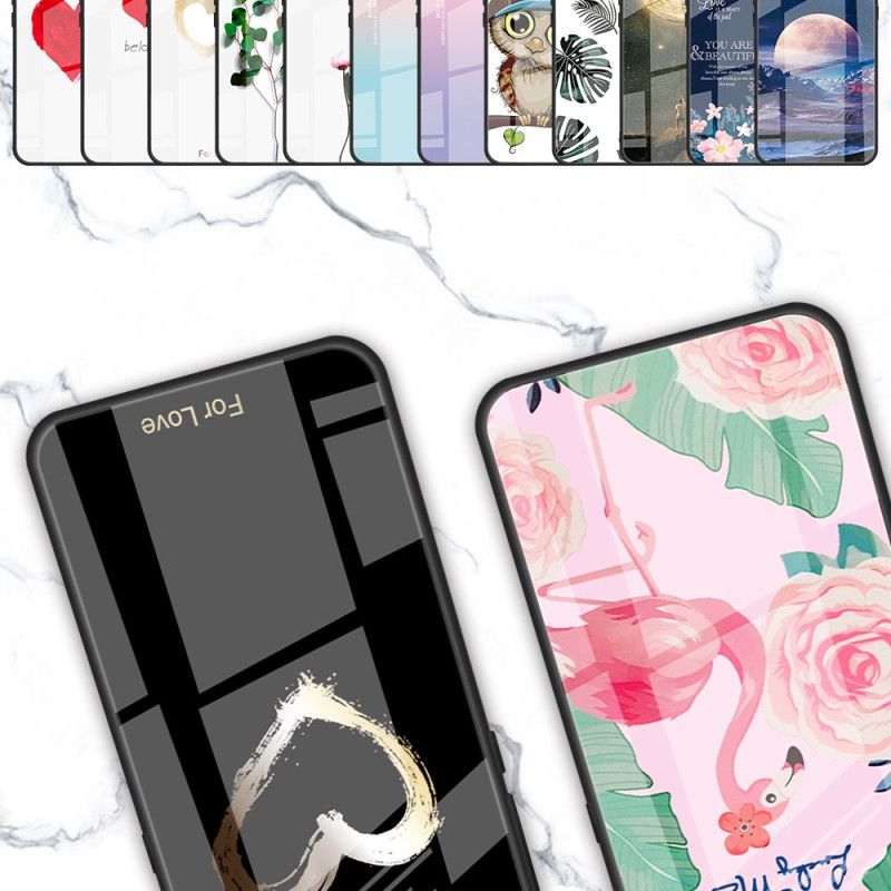 Cover Til iPhone 16 Lyserøde Blomster Af Hærdet Glas