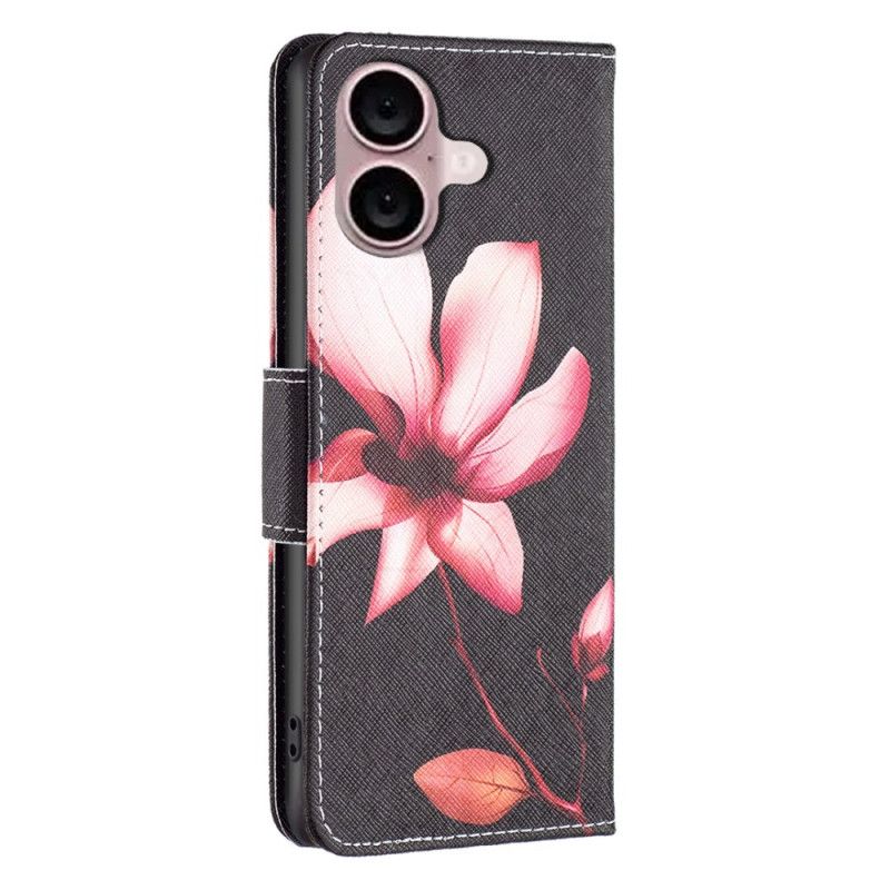 Flip Cover iPhone 16 Lotus