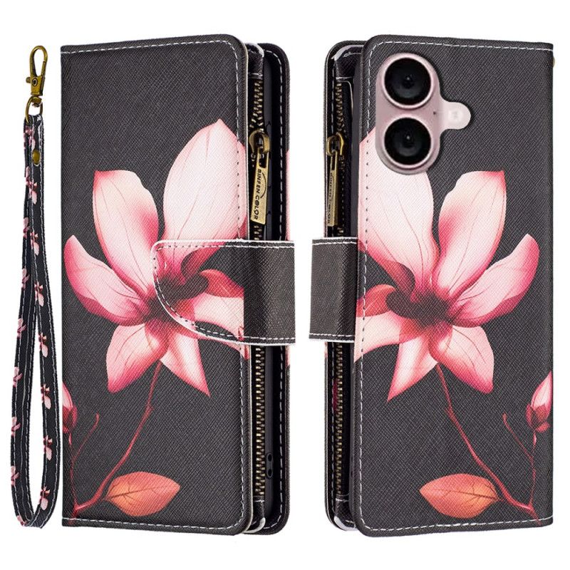 Flip Cover iPhone 16 Lotus Wallet