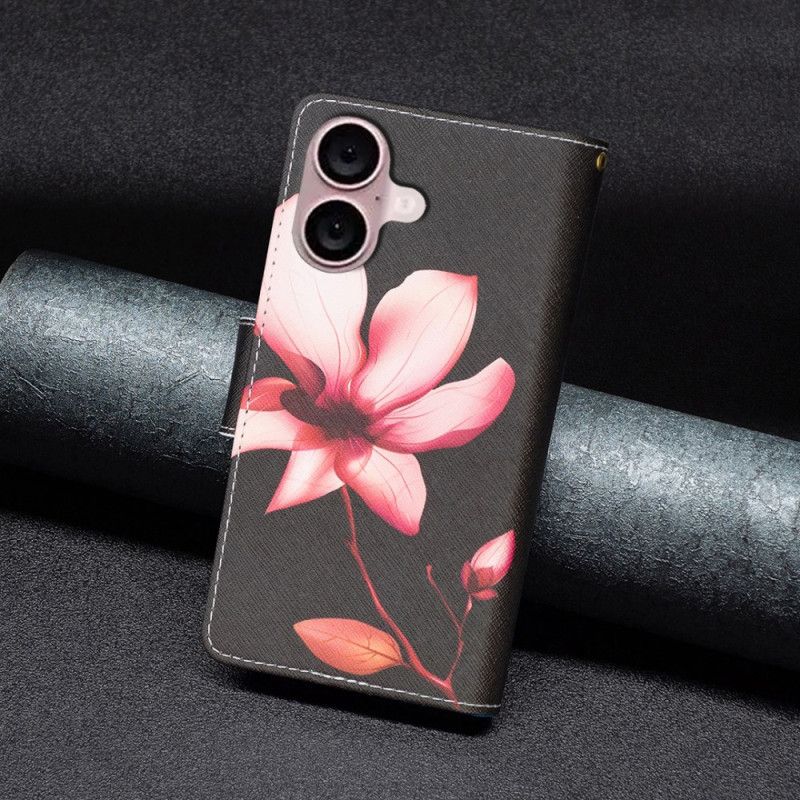 Flip Cover iPhone 16 Lotus Wallet