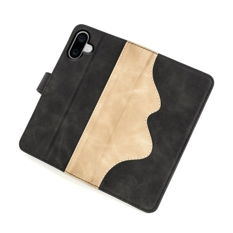 Flip Cover iPhone 16 Tofarvet Design