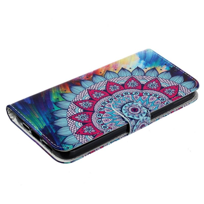 Læder Cover iPhone 16 Fantastisk Mandala Med Rem