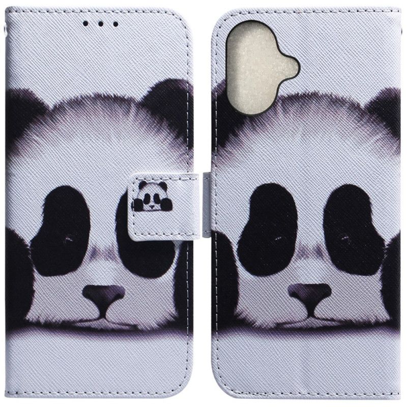 Læder Cover iPhone 16 Telefon Etui Panda