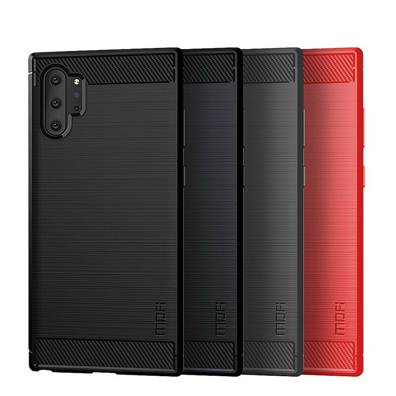 Cover Samsung Galaxy Note 10 Plus Mofi Børstet Kulfiber