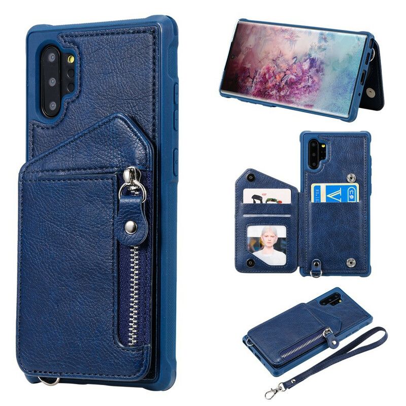 Cover Samsung Galaxy Note 10 Plus Punge Etui Zip Tegnebog