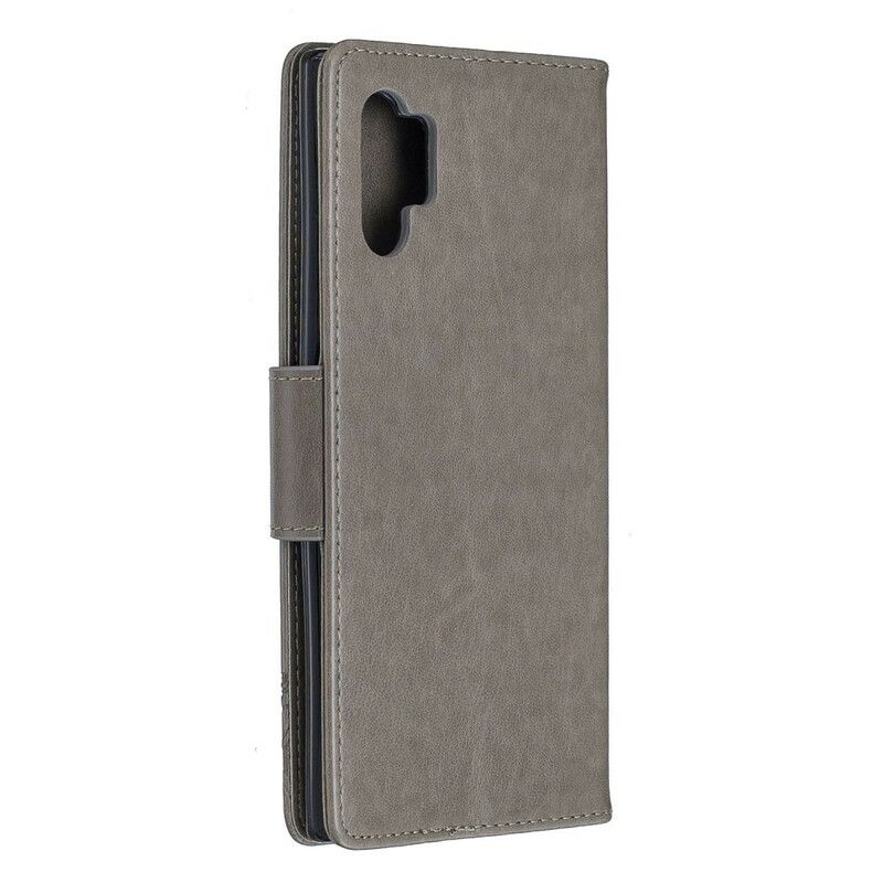 Flip Cover Samsung Galaxy Note 10 Plus Med Snor Smukke Stropsommerfugle