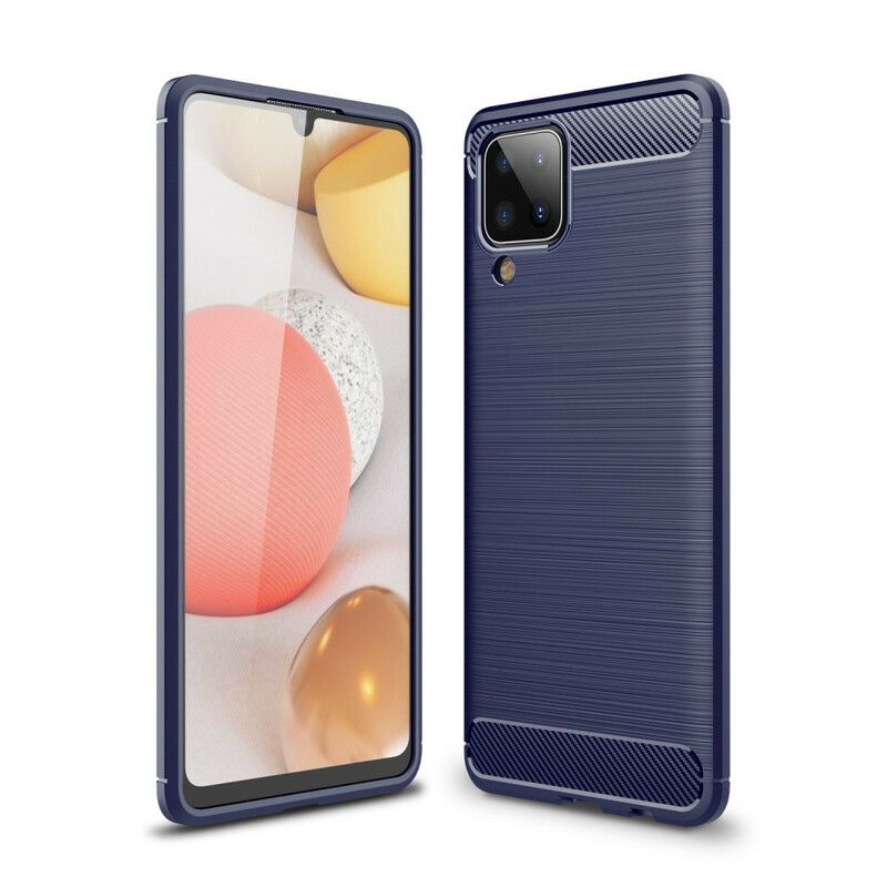 Cover Samsung Galaxy A12 / M12 Børstet Kulfiber