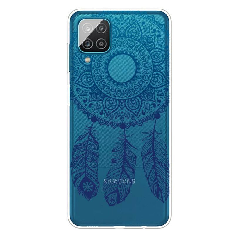 Cover Samsung Galaxy A12 / M12 Enkelt Blomstermandala