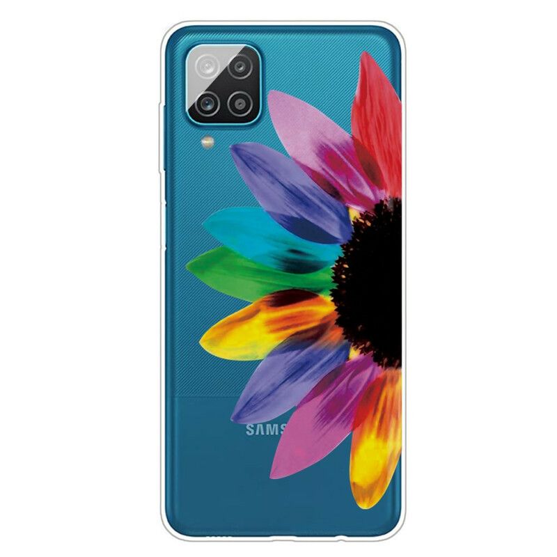 Cover Samsung Galaxy A12 / M12 Farverig Blomst