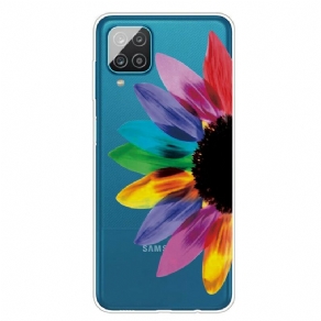 Cover Samsung Galaxy A12 / M12 Farverig Blomst