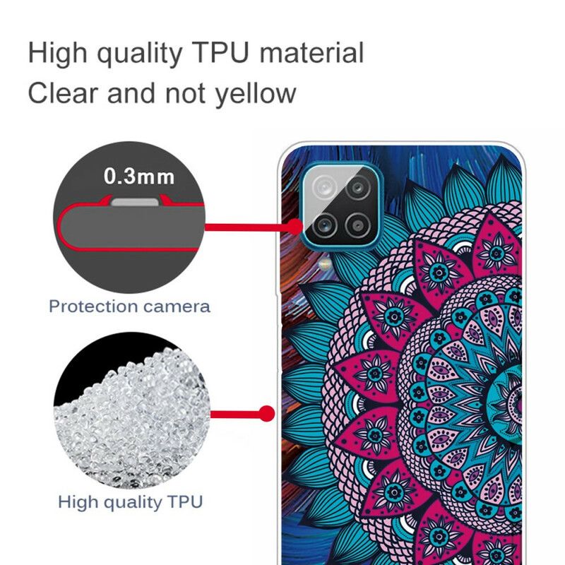 Cover Samsung Galaxy A12 / M12 Farverig Mandala