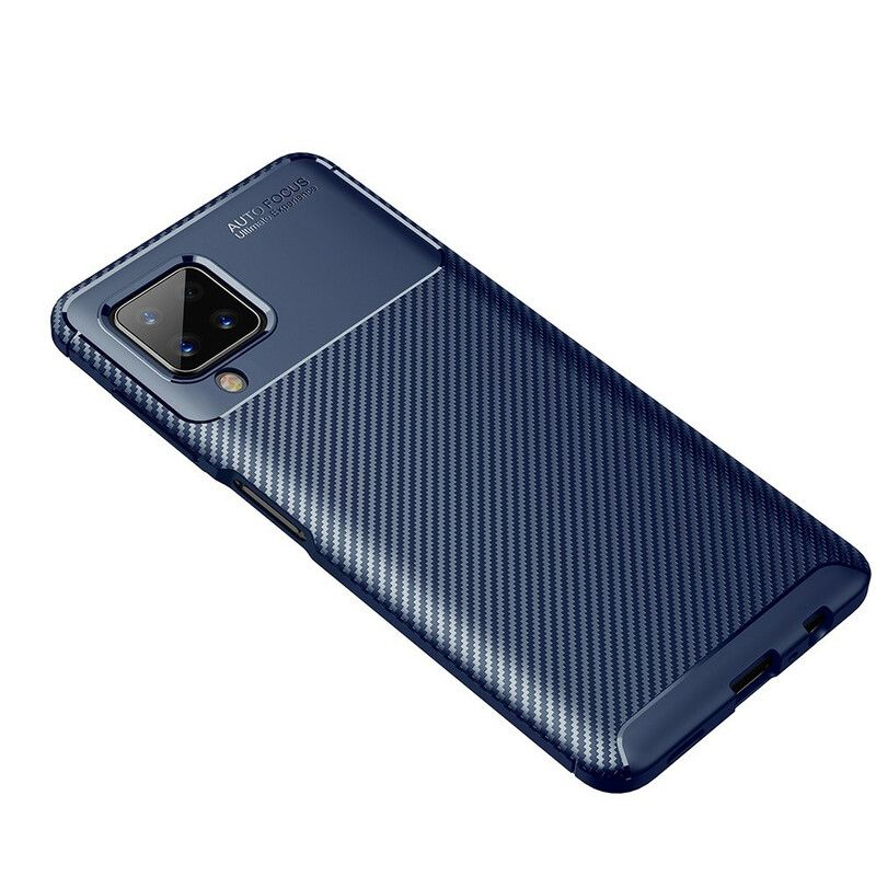 Cover Samsung Galaxy A12 / M12 Fleksibel Kulfibertekstur