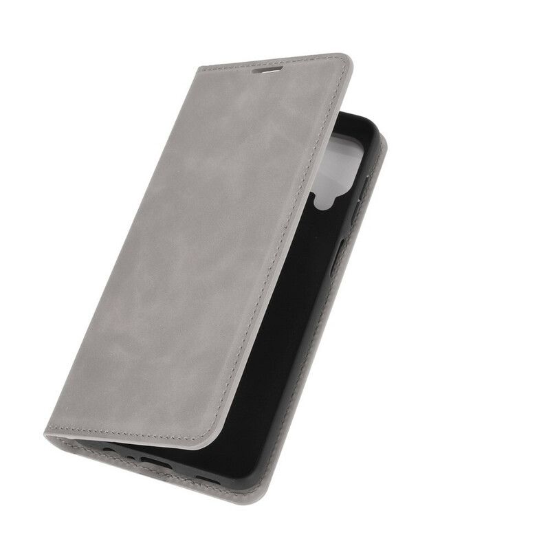 Cover Samsung Galaxy A12 / M12 Flip Cover Blødt Lædereffekt